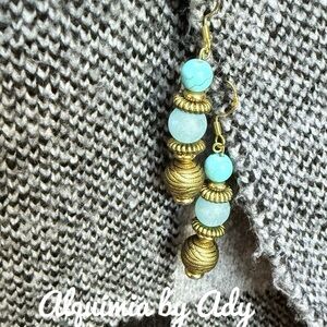 Alquimia Gold and Turquoise Earrings